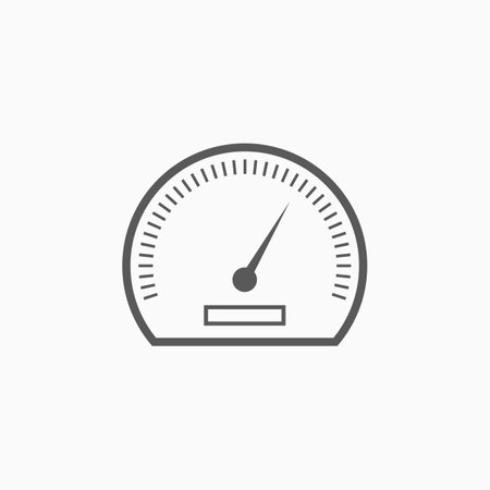 speedometer iconのイラスト素材