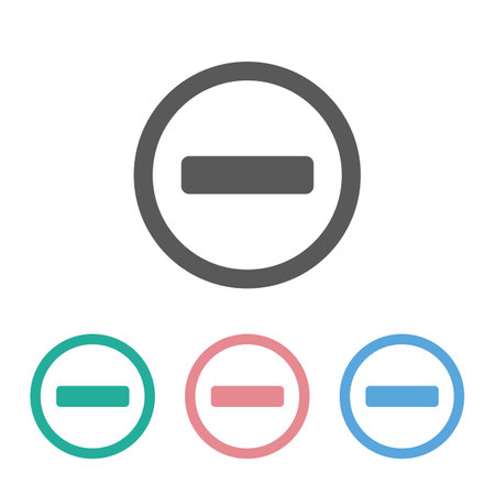 no entry icon illustrationのイラスト素材