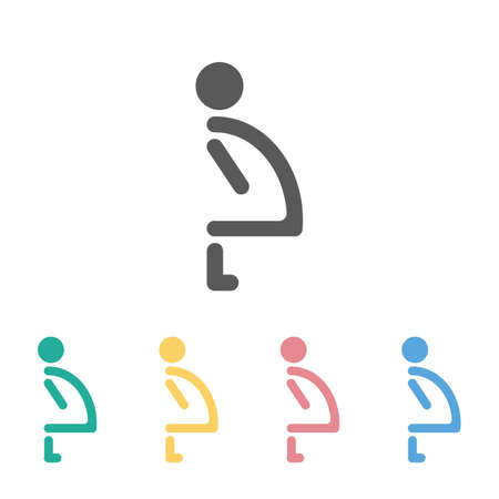 pregnant icon illustrationのイラスト素材