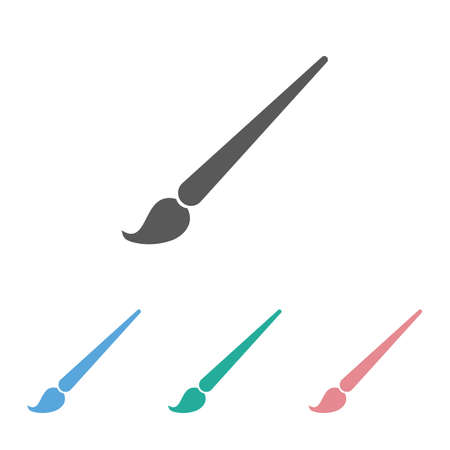 paintbrush icon illustrationのイラスト素材