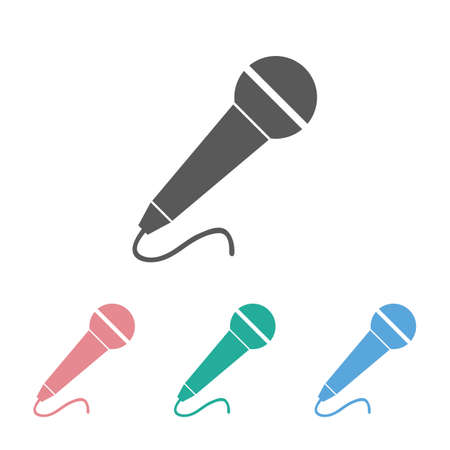 microphone icon illustrationのイラスト素材
