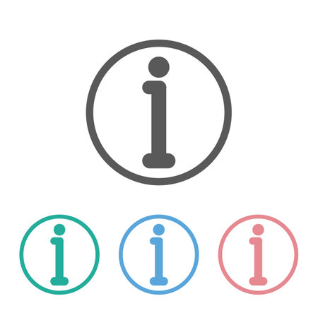 information sign icon illustrationのイラスト素材