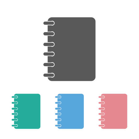 notebook icon illustrationのイラスト素材