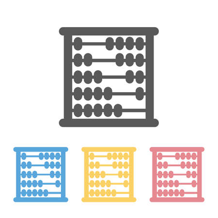 abacus icon illustrationのイラスト素材