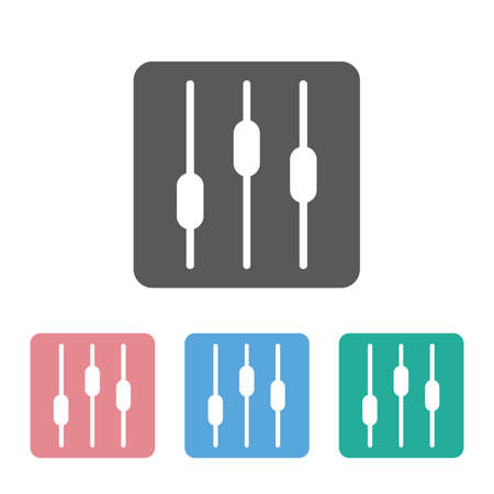 equalizer icon illustrationのイラスト素材