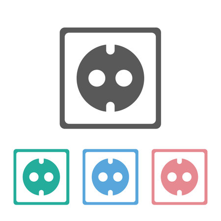socket icon illustrationのイラスト素材