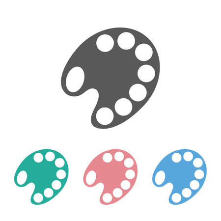 palette icon illustrationのイラスト素材
