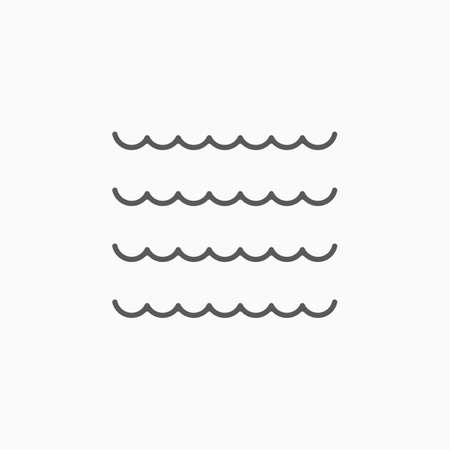 wave icon illustrationのイラスト素材