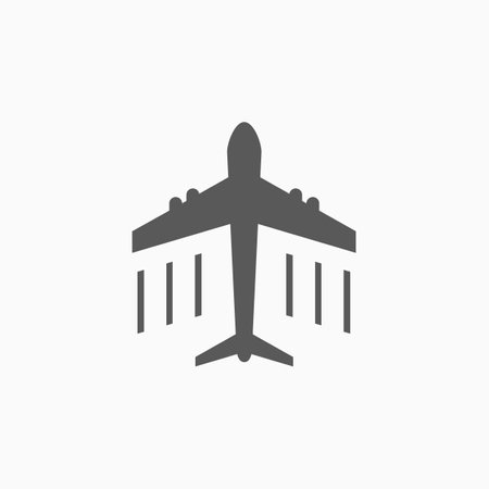 airplane iconのイラスト素材