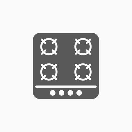 gas stove iconのイラスト素材
