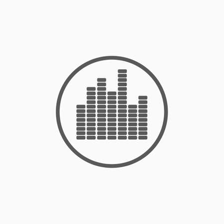 equalizer music sound wave iconのイラスト素材