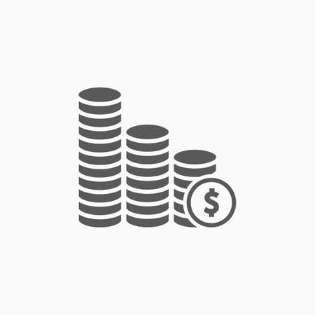 money, coins iconのイラスト素材