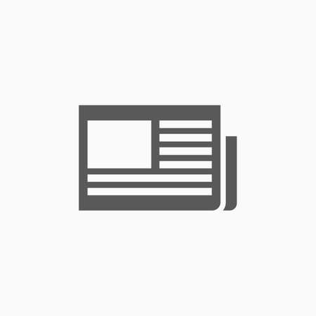 newspaper iconのイラスト素材