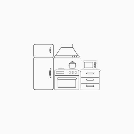 kitchen iconのイラスト素材