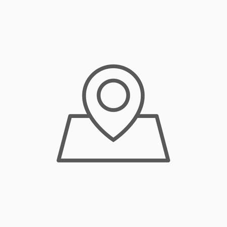 pin on the map iconのイラスト素材