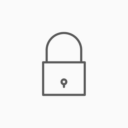 padlock iconのイラスト素材