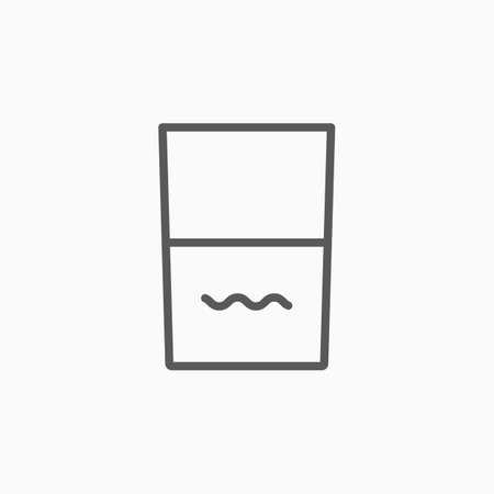 water glass iconのイラスト素材