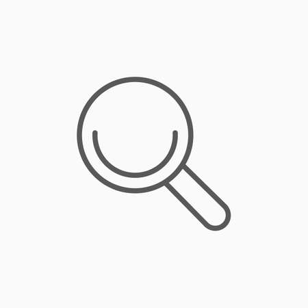 magnifier iconのイラスト素材