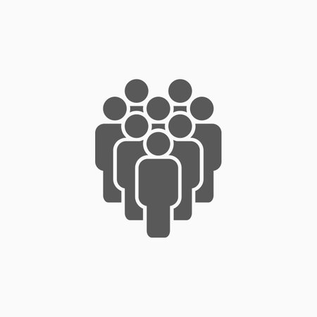 crowd of people iconのイラスト素材