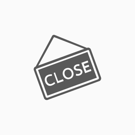 close sign iconのイラスト素材