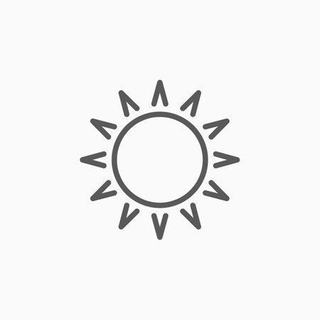 sun iconのイラスト素材
