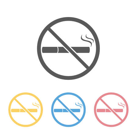 no smoking iconのイラスト素材