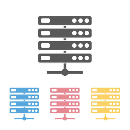 computer server iconのイラスト素材