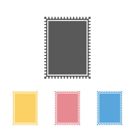 postage stamp iconのイラスト素材