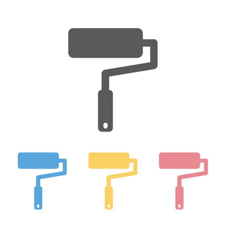 paint roller iconのイラスト素材