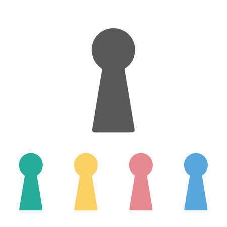 keyhole iconのイラスト素材