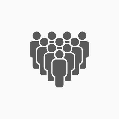 crowd of people iconのイラスト素材