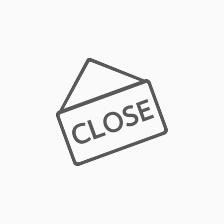 close sign iconのイラスト素材