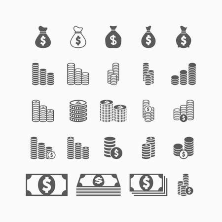 money, coins iconのイラスト素材