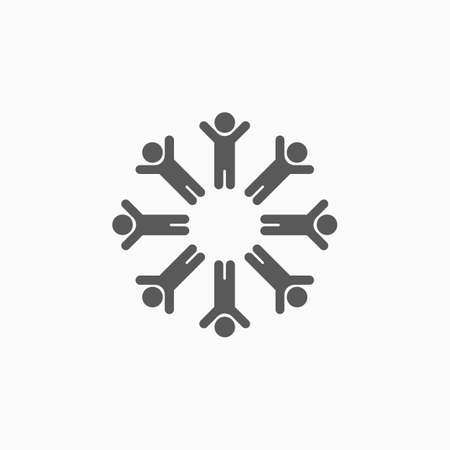 teamwork iconのイラスト素材