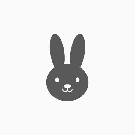 rabbit iconのイラスト素材