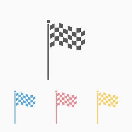 racing flag iconのイラスト素材