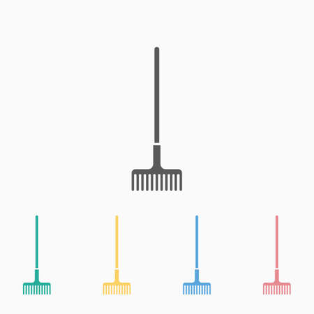 rake iconのイラスト素材