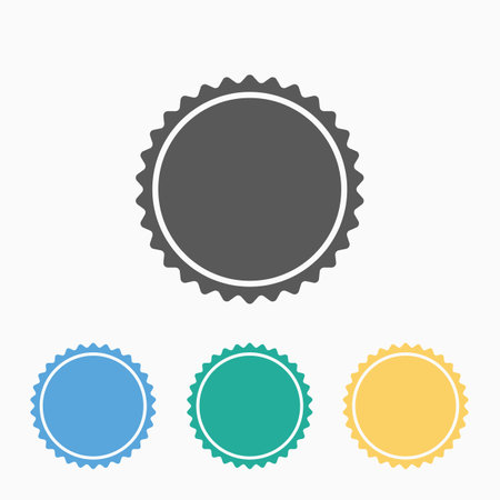 bottle cap iconのイラスト素材