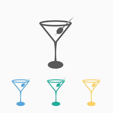 martini glass iconのイラスト素材