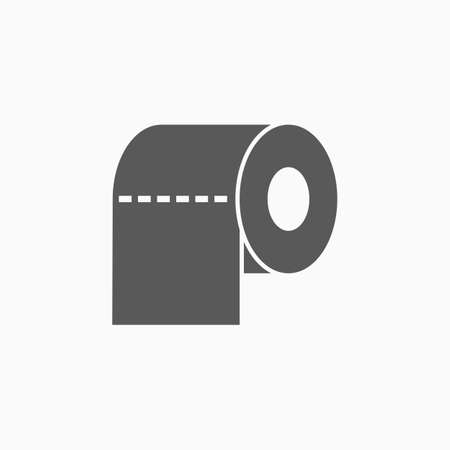toilet tissue paper roll iconのイラスト素材