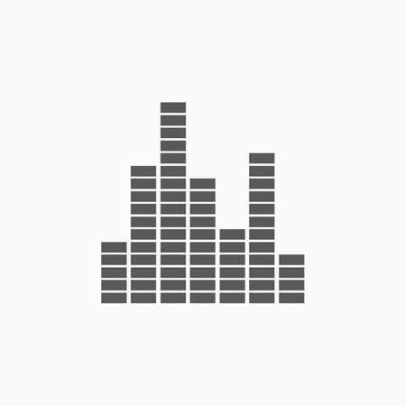 equalizer music sound wave iconのイラスト素材