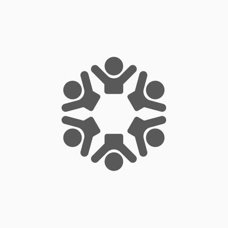 teamwork iconのイラスト素材