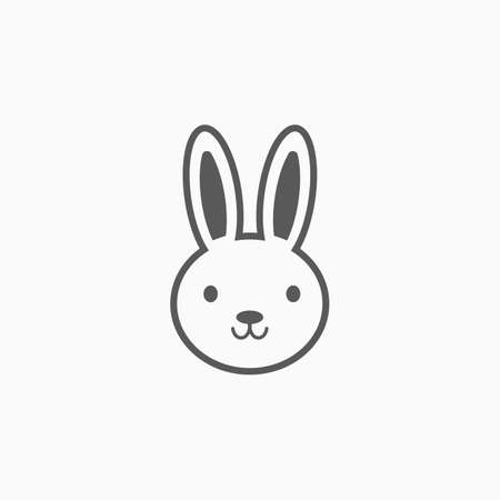 rabbit iconのイラスト素材