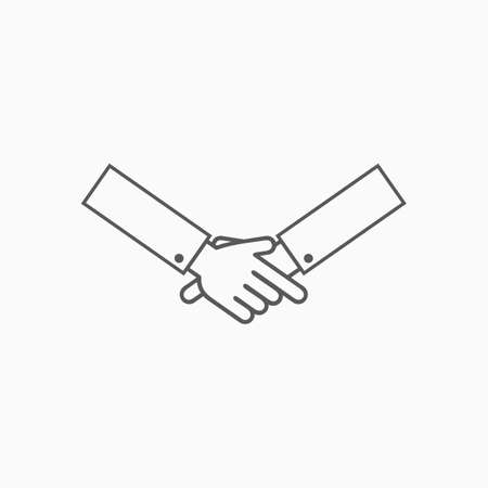 handshake iconのイラスト素材