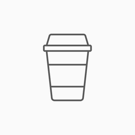 Disposable coffee cup iconのイラスト素材