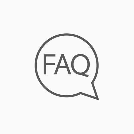 FAQ iconのイラスト素材