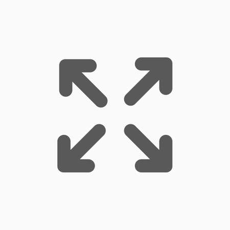 extend, re-size, enlarge iconのイラスト素材