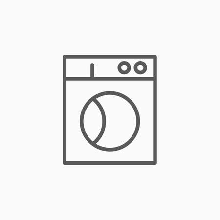 washing machine iconのイラスト素材
