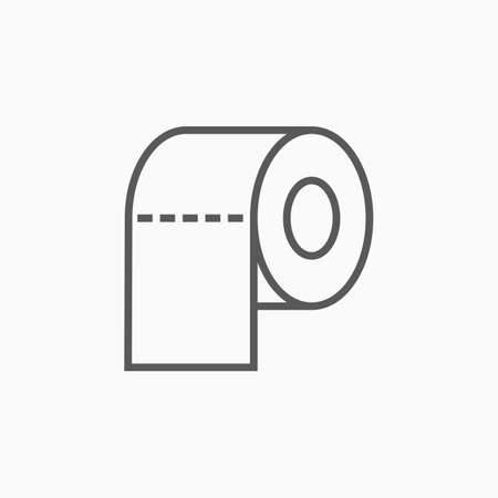 toilet tissue paper roll iconのイラスト素材