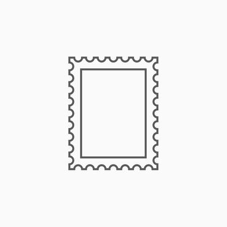 postage stamp iconのイラスト素材